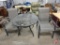 40in round patio table with (2) matching chairs