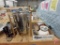 Mid-County Co-Op Cologne Waconia Watertown crock bowl, Regal coffee percolator, other percolator,