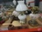 Electric lamps, lamp shades, and oil lamps
