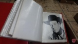 Country Western movie pictures and star pictures in 3-ring binder