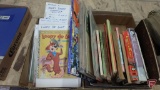 Vintage children's books, some cloth/linen, Howdy Doody, Robin Hood, Alice in Wonderland, Tar-Baby