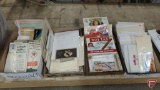 Vintage labels, advertising, postcards, documents, Kojak collector cards/gum, Bazooka Joes comics,