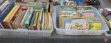 Children's books, Andy Capp cartoon books. Contents of 2 totes
