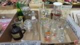 A&W mugs, Kickapoo Joy Juice bottle, Blatz beer bottle, Road Runner glass. Contents of 2 boxes