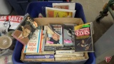 Paperback books, Wilt, Hepburn, Elvis, Bogie, McCarthy, Frank Sinatra, and others.