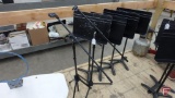 (4) music stands and (2) microphone stands
