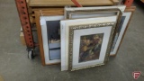 (3) framed and matted prints
