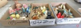 Collection of fish-themed salt/pepper shakers. Contents of 3 boxes