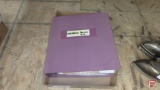 Northern Pacific Railroad forms, receipts and memorabilia in 3-ring binder