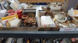 Metal Camel ashtrays, ceramic/glass ashtrays, pipes, wood pipe racks, tobacco tins, boxes, and bags,