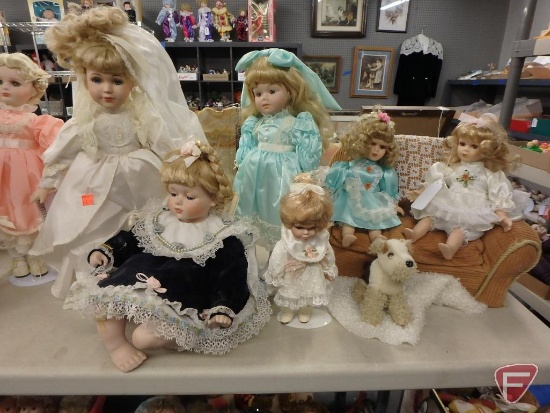 Collection of Dolls, Duck House Heirloom Dolls, Victorian Doll, Victoria, Christine Nicole,