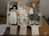 (3) Pauline's Limited Edition Dolls, by Pauline Bjonness-Jacobsen, Jennilee 372/950, Carly 522/1800,