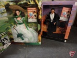 (5) Barbie dolls, Hollywood Legends Collection, Ken as Rhett Butler and Barbie as Scarlett O'Hara,