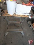 Black & Decekr Workmate folding work bench, (2) trouble lights, steel wool, construction