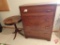 Wood 4 drawer dresser with bakelite handles 43