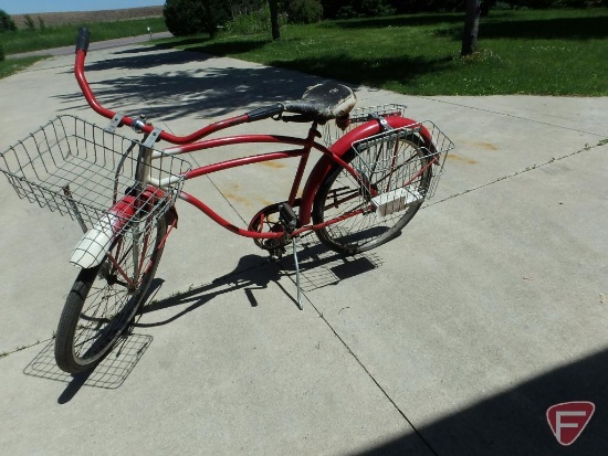Vintage Schwinn Century bicycle with basket
