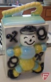 Vintage baby cookie jar, unmarked