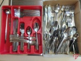 Flatware, Rogers-Insilco, Alco, Wm Rogers, and others. Sets may not be complete.