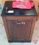 Flour bin from Lonsdale school with shirt and keychain, 28
