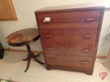 Wood 4 drawer dresser with bakelite handles 43