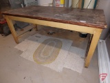 Large wood shop/potting table 31