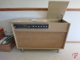 Art Deco Coronado Imperial Stereo HI FI Phono console radio, working condition
