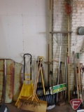 Yard and garden items, snow scraper, edger, shovels and more
