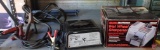 Schumacher Battery Charger for Gell Cell Battery, jumper cables, and