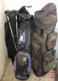 (3) golf bags, Datrek and Coyote. 3 pieces