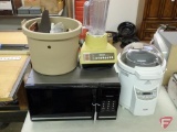 Kenmore microwave Model 565.8721480, ice cream maker, Waring blender,