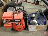 Homelite 140 GPM Centrifugal 2in pump and hose. Pump and box