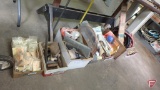 Expandet crew anchors, hand trowels, painting supplies, hose, plumbing parts,