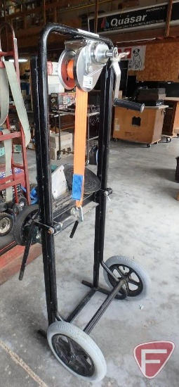 Lifting Logistics PTY Ltd. industrial suction cup lifting dolly with Pacific Hoists BHW-800 winch