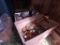 Glassware - platters, serving bowls, relish trays, cups, pitchers, juicers; metal decorative items,