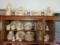 Pfaltzgraff dishes: dinner plates, soup bowls, butter dish, creamer and sugar, pitchers
