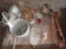 Motorized hacksaw, casters, tractor lights, hand corn planter, hit and miss gas tank
