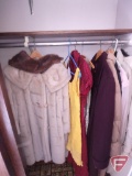 Ladies coats, fur, wool, down, Woolrich, Mighty Mac, Forecaster, Aspen, size L, and other clothing