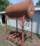 Fuel barrel on stand