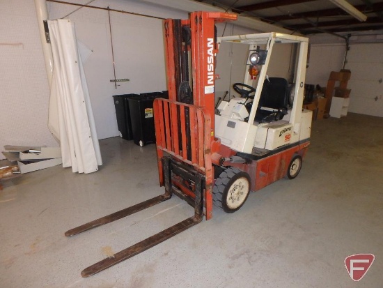 Nissan 50 Enduro LP forklift, model variation KCPH02A25PV, model C2 3F 475, serial 62 397