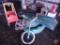 Huffy 16 inch bike, plastic sandbox and slide