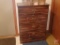 Wood dresser/storage cabinet, 4 drawers, 38inHx27inWx5inD