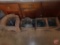 Assortment of canning jars. Contents of 2 boxes and wood crate.