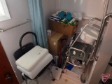 Shower chair, stools, commode, scale, inflatable disc, memory foam pillows, adult Depends,