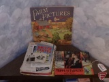 Midwest Farmers Livestock calendar with farm picture color book and other farm pamphlets