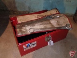 Valvoline empty tool box with combination wrench set