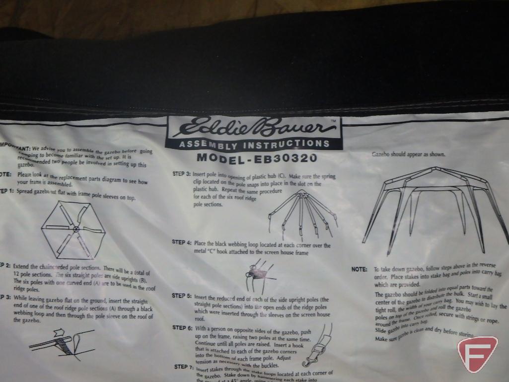 Eddie Bauer Gazebo Tent Model Eb30320 2 Folding Lawn Chairs