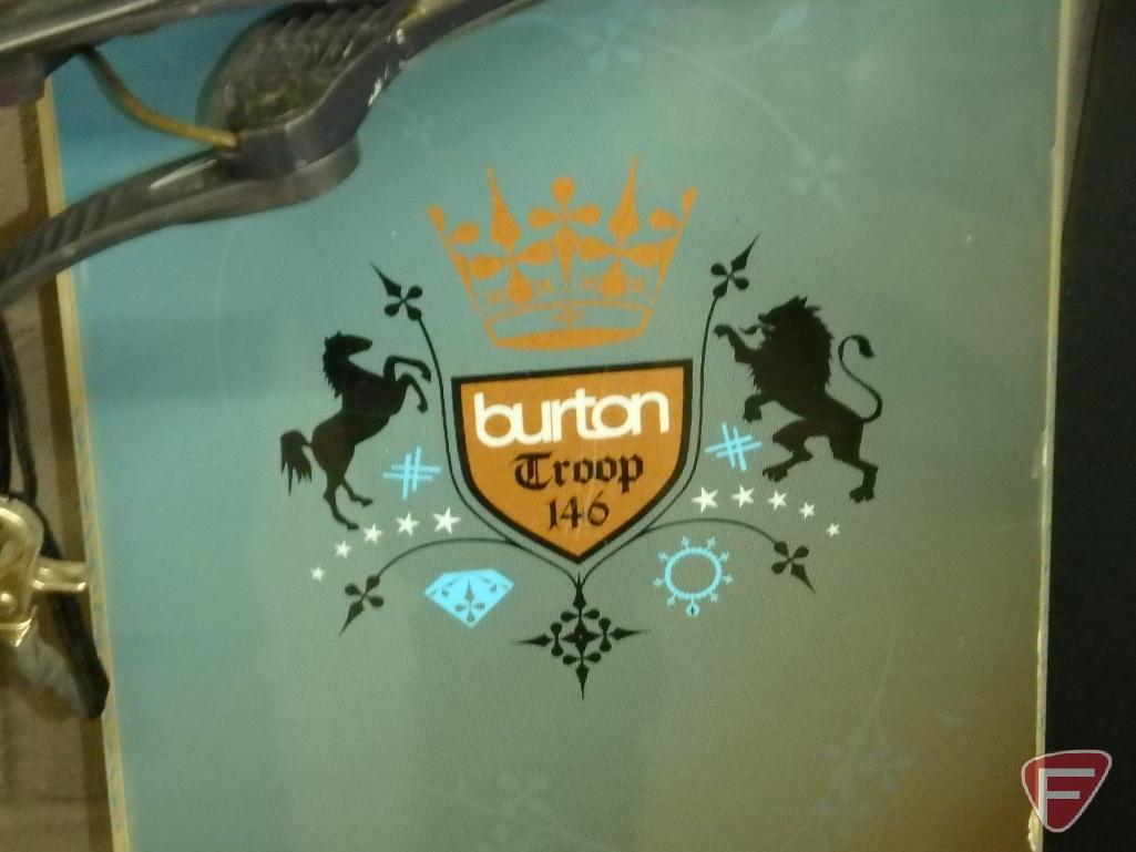 Burton Troop 146 57in snowboard with bindings and | Proxibid