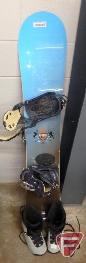 Burton Troop 146 57in snowboard with bindings and women's size 7 K2 boots.  | Estate & Personal Property Personal Property | Online Auctions | Proxibid