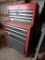 Sears/Craftsman 2pc 9 drawer tool chest on casters with key