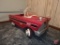 Super Sport ball bearing drive pedal car, hood with rust damage and broken windshield